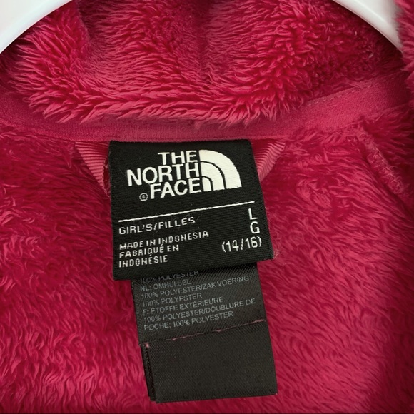 The North Face Fleece Zip Front Jacket, Pink, Size Large 14/16 - Picture 3 of 5